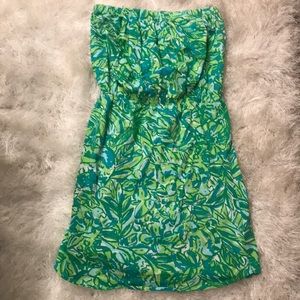 lilly green parrot dress